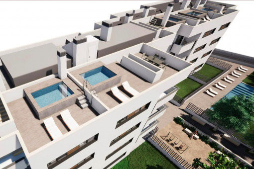 New residential complex with communal pool & playground in Cala Ratjada - Apartment 1st floor