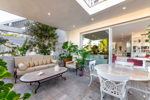 Balcony next to the living area