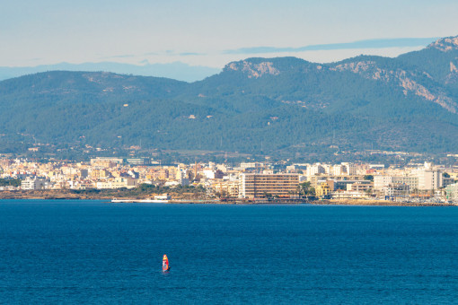 Parcial view to the bay of Palma