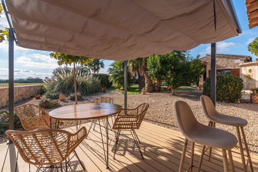 Lovely covered terrace